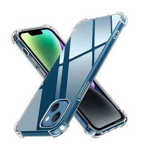 For iPhone 13 Series Pro Max Mini Clear Transparent Case w/ Rugged Edges - Picture 1 of 6