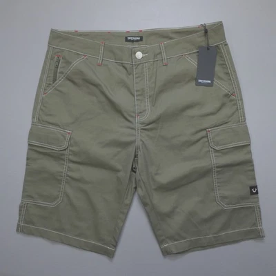 Pantalones Cortos Carga True Religion Para Hombre 108056 Kalamata 12" Entrepierna Cintura Suelta Foto 1 de 4