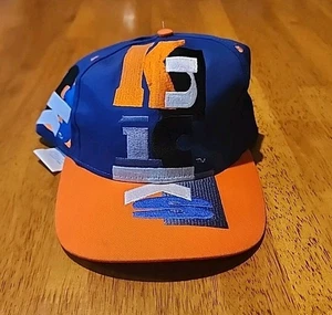 Vintage New York Knicks Snapback Hat Cap Spalding 90s NBA Spellout Rare Stitched - Picture 1 of 15