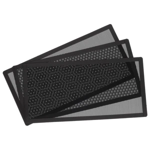 3PCS PC Dust Filter 280x140mm Magnetic Frame PVC Computer Cooler Mesh Black - Afbeelding 1 van 4