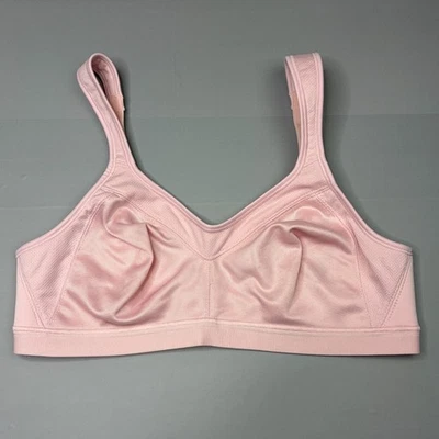 Playtex Bra 36B No Wire Full Coverage Pink Soft Cup Adjustable Strap 4159 - Image 1 of 4
