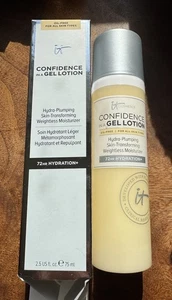 IT COSMETICS CONFIDENCE IN A GEL LOTION 2.5 OZ NIB PLUMPING MOISTURIZER - Picture 1 of 2