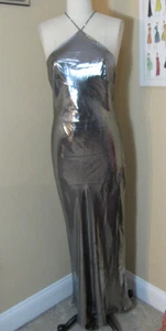 Brand New Liquid Silver Zara Dress Size S - Picture 1 of 11