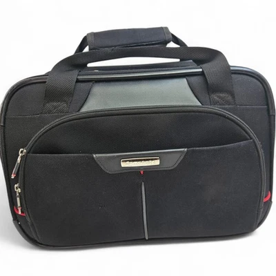 Samsonite Classic 2 Gusset Black Laptop Business Travel Bag Carry On VGC - Image 1 of 4