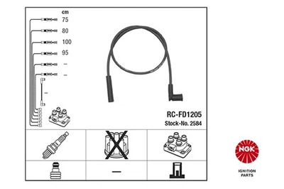 2584 NGK Ignition Cable Kit for FORD,MAZDA - Image 1 of 2