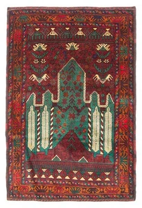 Traditional Vintage Hand-Knotted Carpet 3'2" x 4'9" Wool Area Rug - Picture 1 of 9