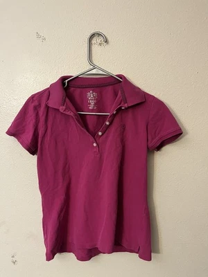 Polo para mujer IZOD talla pequeña magenta usado en excelente estado Foto 1 de 4