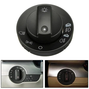 Interior Headlight Switch Trim Cover Black For Audi A4 S4 8E B6 B7 2000-2007 - Picture 1 of 10