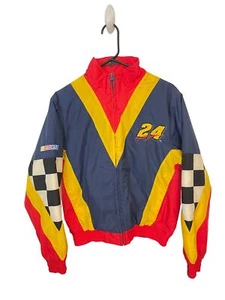 Vintage Jeff Gordon 24 Boy's Nascar Racing Jacket 12 / 14 - Picture 1 of 5