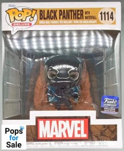 1114 Black Panther (with Waterfall) Deluxe Marvel Funko POP - Foto 1 di 1