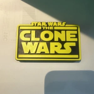 Decorative STAR WARS Clone Wars self standing logo display any colour - Bild 1 von 3