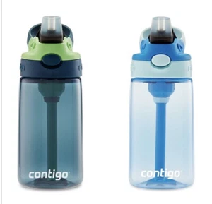 2 X 14 oz Contigo Kids Easy-Clean Lid Spill-Proof Water Bottles Autospout - Picture 1 of 5