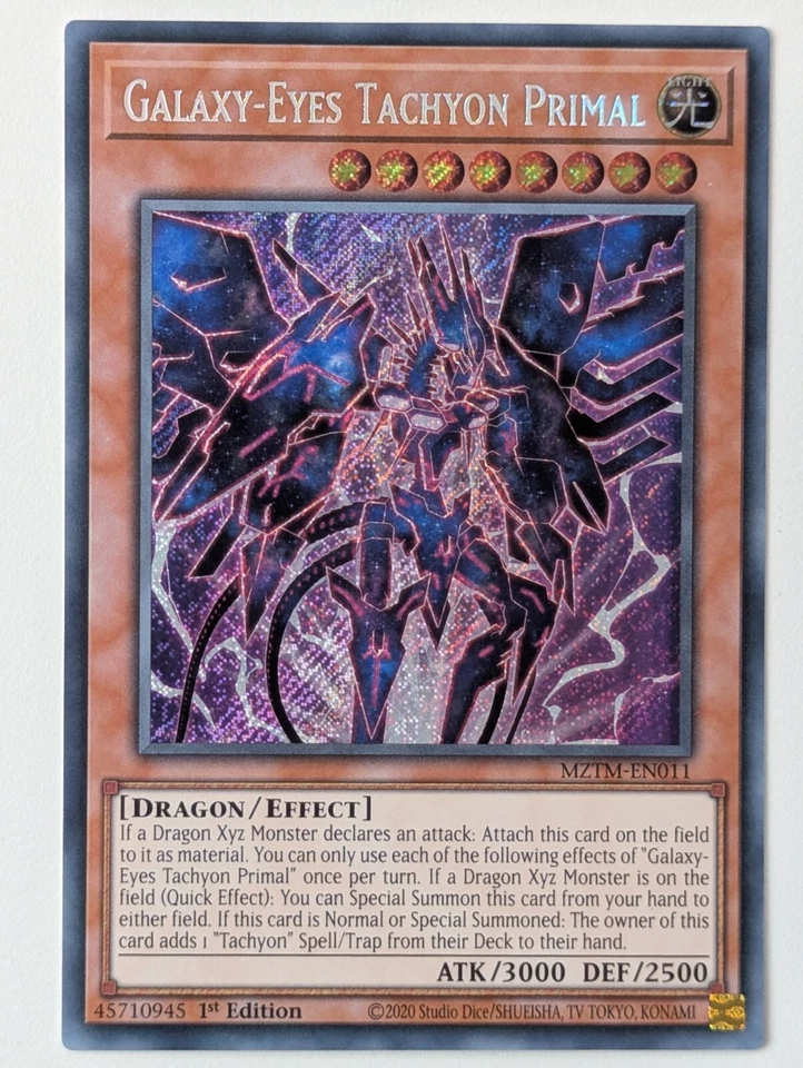 Galaxieaugen-Tachyonen-Urwesen MZTM-EN011 Secret Rare EN NM YUGIOH - Bild 1 von 1
