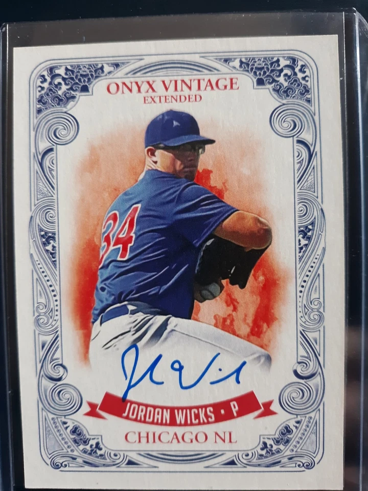 Jordan Wicks Cubs 2021 Onyx Vintage Authenticated LtdEd/400 Auto Rookie Card - Image 1 of 2