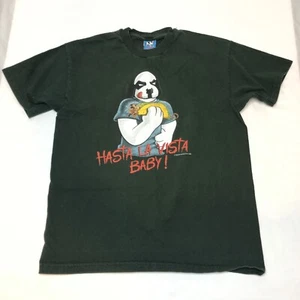VINTAGE Little Big Dogs Shirt Youth 16/18 Hasta La Vista Baby 90s Taco Bell - Picture 1 of 9