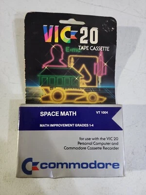 Commodore VIC 20 Game Cassette "SPACE MATH" Original box - Image 1 of 2