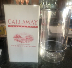 Callaway Vineyard & Winery Acrylic 3 Hr No Ice Wine Cooler w/box & instructions - Bild 1 von 4