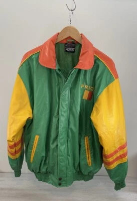 Vintage 90’s Steve & Barry’s Africa Letterman Coat-Men Large - Image 1 of 4