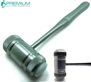 Mazo ortopédico de hidromiel de 7,5" cabeza 7,29 oz con 2 tapas de instrumentos de nailon reemplazables - Imagen 1 de 3