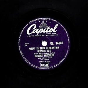 FILM STAR ROBERT MITCHUM ! CALYPSO  78  MAMA LOOKA BOO BOO UK CAPITOL CL 14701 E - Picture 1 of 1