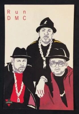 1990's RUN-D.M.C. American Hip Hop Group PolyGram Records official postcard - Image 1 of 2