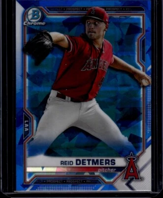 2021 Bowman Chrome Sapphire Edition Reid Detmers Prospects - Image 1 of 2