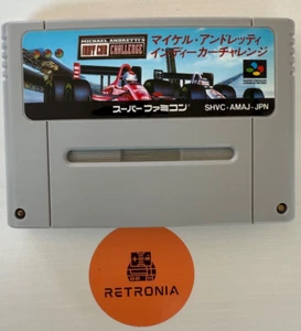 Michael Andrettis Indy Car Challenge Super Nintendo Famicom SNES GameCart NTSC-J - Picture 1 of 2