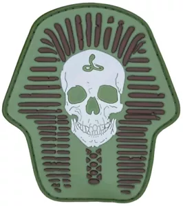 TOPPA MORALE TATTICA GANCIO PVC 3D TESCHIO FARAONE - Foto 1 di 2