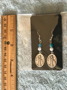 Beautiful Virgo Lauretana, Our Lady of Loreto Earrings - Great for everyday! - Picture 1 of 2