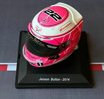 NEW RARE 1:5 Casco Helmet F1 JENSON BUTTON 2014 - Russian GP McLAREN SPARK - Immagine 1 di 4