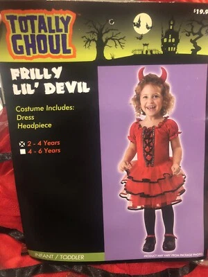 Дьявол Хэллоуин костюм девочек 2-4 лет 0 М - Изображение 1 из 3