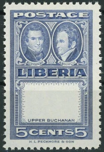 Liberia #336 Buchanan Ashmun Proof Missing Center Airmail Postage 1952 Mint NH - Picture 1 of 1