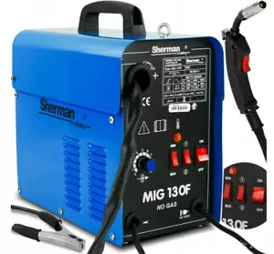 MIG Welder Shermann 130f NO Gas needed 120A FLUX 230V Transformer Technology - Picture 1 of 5
