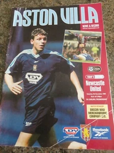 Aston Villa Fußball Programm vs Newcastle United - Bild 1 von 2