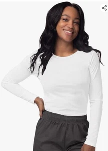 Sivvan Scrubs for Women - Long Sleeve Comfort Underscrub Tee Small - Picture 1 of 4