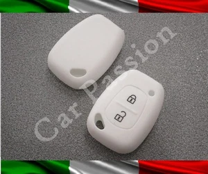 Coquille Clé Cover pour Primastar en Silicone Caoutchouc Blanche Télécommande - Picture 1 of 1