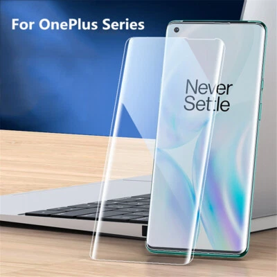 Edge-to-Edge UV Glass Screen Guard For OnePlus Ace 2 Pro 8 10 Pro Ace 3 7 Pro 11 - Image 1 of 4