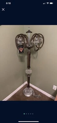 crystal chandelier floor lamp - Image 1 of 4