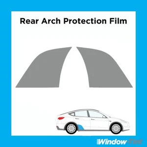 For Tesla Model Y 20-25 Rear Door Arches CLEAR Stone Chip Guard Protection Film - Picture 1 of 7