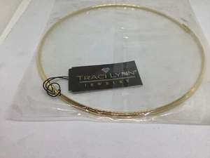 TRACI LYNN JEWELRY GOLDTONE COLLAR NECKLACE BEAUTIFUL FASHION JEWELRY - Picture 1 of 10