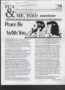 FCA & Me Too Fanzine No. 52 Fall 1992 052622EBNON - Picture 1 of 1