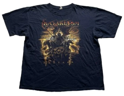 Camiseta Negra De Colección Kataklysm Prevail American Tour Talla XL Death Metal Rock Foto 1 de 4