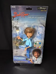 NECA Toony Classics Bob Ross The Joy of Painting Figure With Accessories Blue - Picture 1 of 5