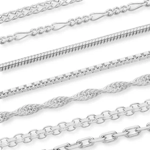 Silberkette 0.6-2.2 mm - 40-75 cm - 925 Sterling Silber - Halskette - AURIORE - Photo 1/32