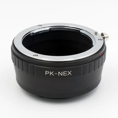 Anello Adattatore PK-NEX PER OBIETTIVI PENTAX K su Fotocamere Sony Nex E-Mount