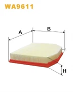 Wix WA9611 Air Filter FOR BMW X3 06-2010 & Z4 2006-10 (PETROL ONLY)  - Image 1 of 1