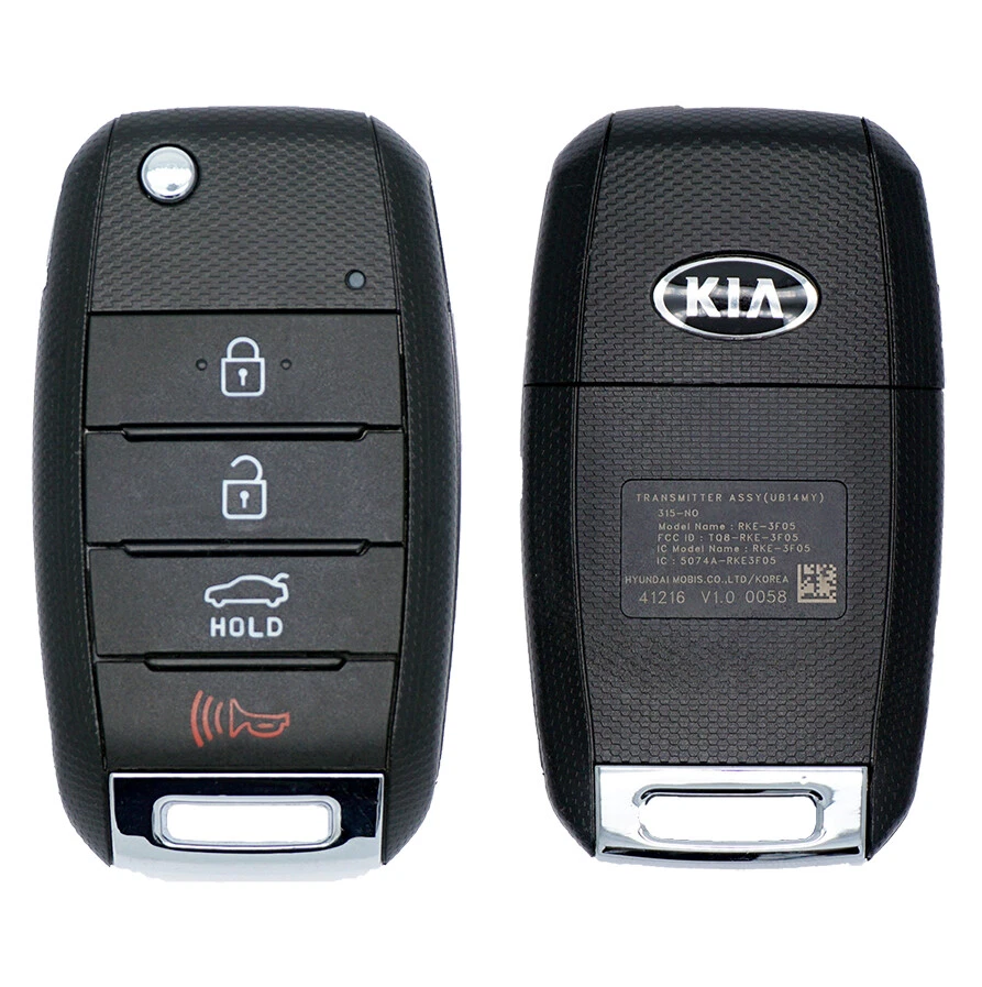 OEM KIA RIO FLIP KEY KEYLESS ENTRY REMOTE FOB TQ8-RKE-3F05 UB14MY - Image 1 of 1
