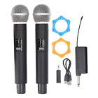 Wireless Mic System Cordless With Rechargeable Receiver For Karaoke Singing 2BB