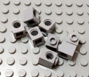 New LEGO Lot of 8 Light Bluish Gray 1x1 Technic Bricks with Hole - Picture 1 of 1