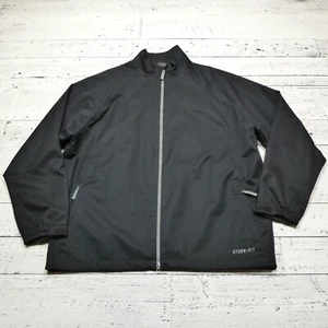 Nike Golf Storm Fit Jacket Mens XL Black Full Zip Windbreaker Waterproof Outdoor - Picture 1 of 9